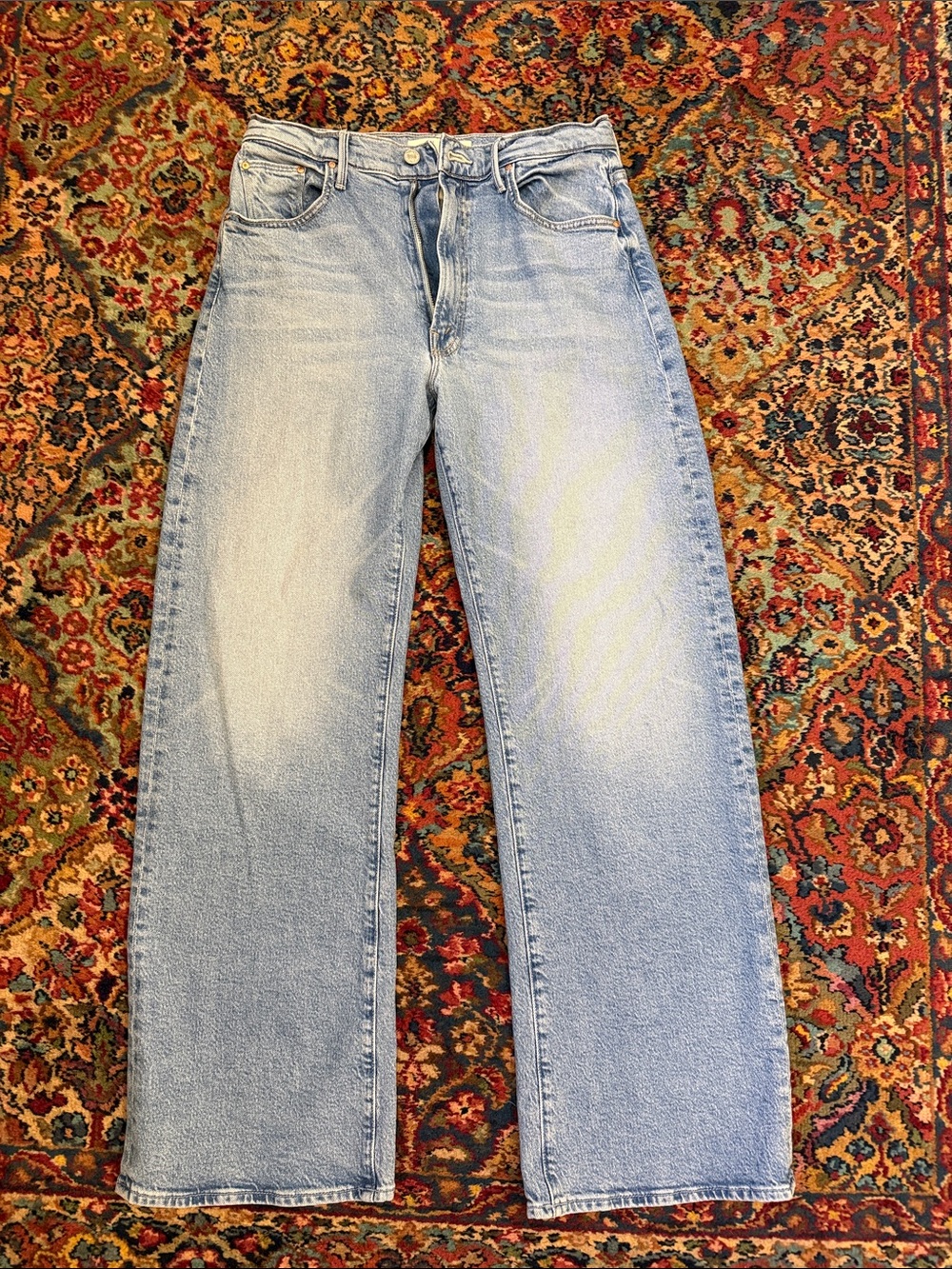MOTHER Women's Relaxed Jeans in Light Wash Blue